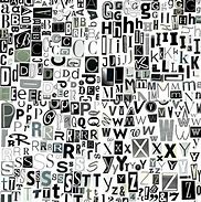 Image result for A to Z Fonts Black and White