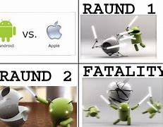 Image result for Android with a Biten Apple Meme
