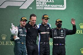Image result for Hungarian Grand Prix Podium Malfunction