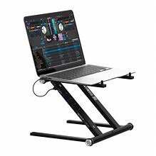Image result for Laptop Stand with Wheels and Storage and USB Hub