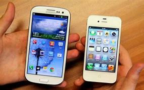 Image result for iPhone and Samsung Galaxy S3 Size