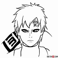 Image result for Gaara From Naruto Drawing Pages
