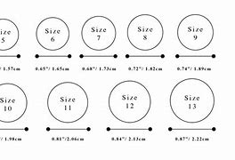Image result for Us Ring Size Chart in Inches