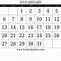 Image result for January 2019 Monthly Calendar Printable Free PDF