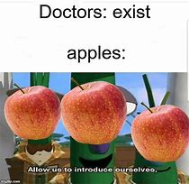 Image result for Apple a Day Meme