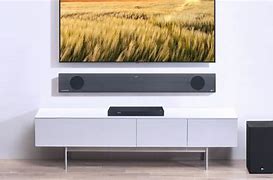 Image result for TV and Sound Bar with Black Background