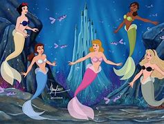 Image result for Disney Princess and Mermaid