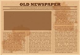 Image result for Blank Old Newspaper