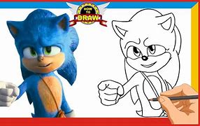 Image result for Movie Sonic Drawing