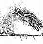 Image result for Bass Fishing Clip Art Black and White
