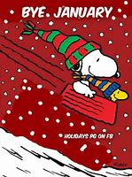 Image result for Snoopy Goodbye January