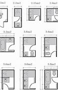 Image result for Standard Bathroom Layout Dimensions