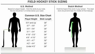 Image result for Field Hockey Stick Size Chart