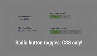 Image result for Yes or No Radio Button HTML