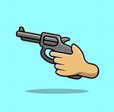 Image result for Cartoon Hand with Gun