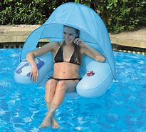 Image result for Inflatable Double Pool Float