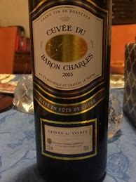 Image result for Tertre Cuvee Baron Charles