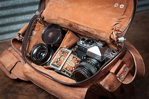 Image result for Leather Camera Backpack