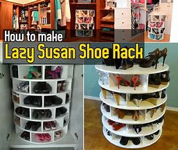 Image result for DIY Lazy Susan Shoe Rack