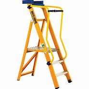 Image result for Industrial Step Ladders with Handrails