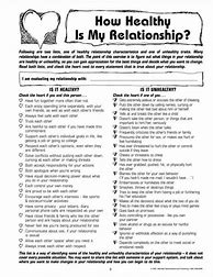 Image result for Unhealthy Relationships Worksheets