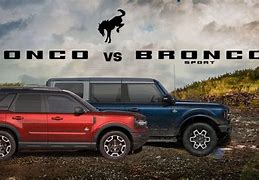 Image result for Bronco vs Bronco Sport Side by Side