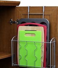 Image result for Using the Front of Your Cabinets Door for Storage