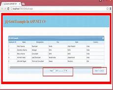 Jqgrid In Asp Net C