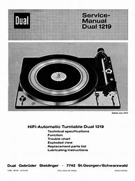 Image result for Dual 1219 Turntable