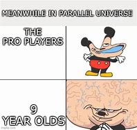 Image result for Big Brain Mickey Meme