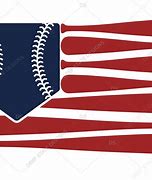 Image result for American Flag with Baseball Logo