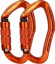 Image result for Carabiner Clip Xinda Auto Locking Oval Orange