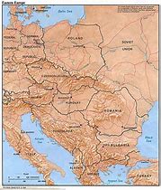Image result for Relief Map Eastern Europe