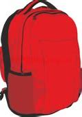 Image result for Yellow Backpack Clip Art