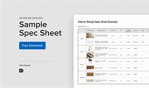 Image result for Interior Design Specification Sheet Template