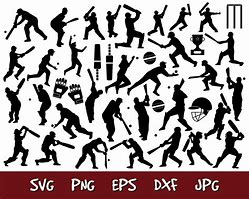 Image result for cricket silhouette svg