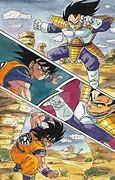 Image result for Dragon Ball Z Goku vs Vegeta Art