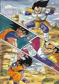 Image result for Goku vs Vegeta Manga Page