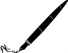 Image result for Pen Clip Art Black and White