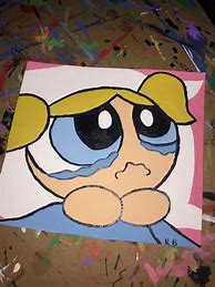 Image result for Easy Paintings Cartoons Canvas