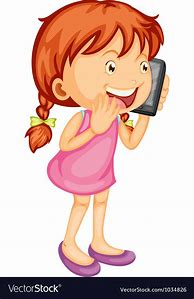 Image result for Cartoon Talking On Cell Phone