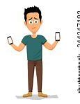 Image result for Cartoon Man On Phone