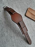 Image result for Cuff Watch Strap Gold Leather