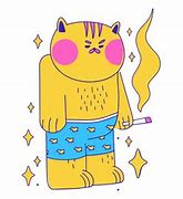Image result for Cat Smoking PNG