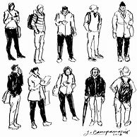 Image result for Person Standing Drawing