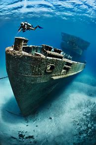 Image result for Sunken Ship Diving