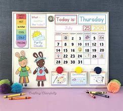 Image result for Homemade Calendar for Kids