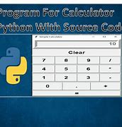 Image result for Code for Calculator in Python