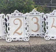 Image result for Wedding Table Number Frames