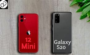 Image result for iPhone 12 Mini vs Samsung S20 Fe